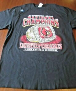 2013 NCAA National Champions Ring Louisville Cardinals T-Shirt Reprinted, Uofl Sweatshirt, University of Louisville Sweatshirt