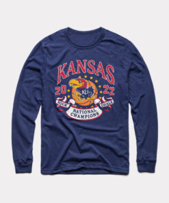 2022 KU National Champions Long Sleeve Gifts for Fans