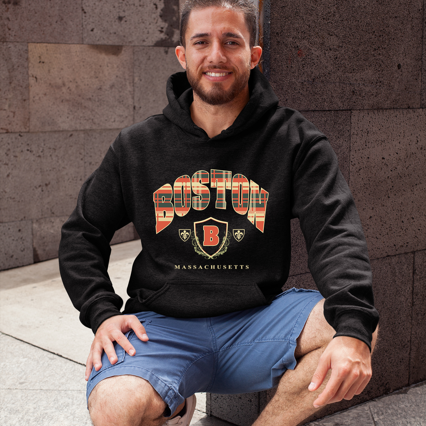 Vintage 90' Boston Massachusetts University Crewneck Sweatshirt - Image 4