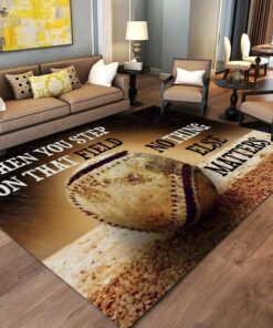 Baseball When You Step On That Field Rug