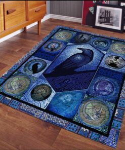 Viking Area Rug - Raven Viking Rug Viking Area Rug