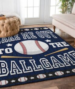 Take Me Out to The Balllgame Baseball Rug