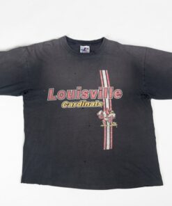 80s Louisville Cardinals T Shirt - Men'S Xl, Vintage Distressed College Football Graphic Shirt