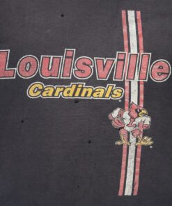80s Louisville Cardinals T Shirt - Men'S Xl, Vintage Distressed College Football Graphic Shirt