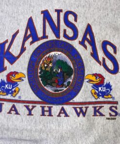 80s TSI Reverse Weave Kansas University KU Jayhawks Crewneck Sweatshirt