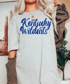 80s University Of Kentucky Wildcats Sweatshirt - Men's Medium, Women's Large, Vintage UK Blue Raglan Sleeve Crewneck Pullover