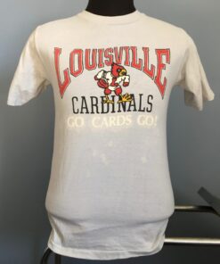 80s Vintage Louisville Cardinals University Go Cards Go NCAA College T-Shirt