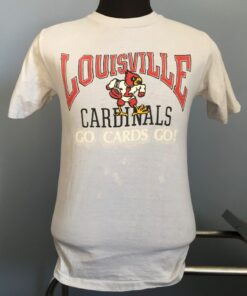 80s Vintage Louisville Cardinals University Go Cards Go! ncaa college T-Shirt