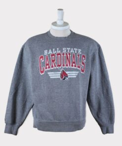 90s Ball State University Athletics Sweatshirt, Ball State Cardinals Football, Basketball NCAA Sweatshirt