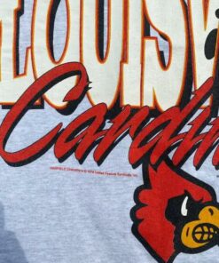 90s Garfield Louisville Cardinals T Shirt Garment Graphics Reprinted, Uofl Sweatshirt, University of Louisville Sweatshirt
