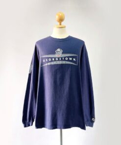 90s Georgetown University Hoyas Longs-Sleeves T-shirt