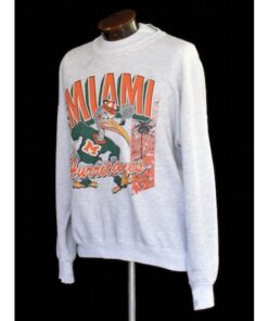 90's Miami Hurricanes Destroyed Sweatshirt