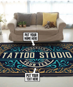 Personalized Tattoo Studio Rug Tattoo Carpet For Living Room Bedroom Decor