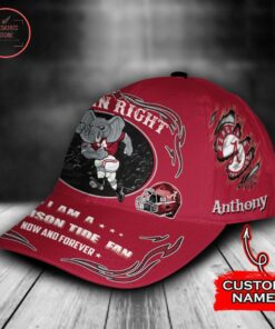 Alabama Crimson Tide Ncaa Classic Cap Mascot Custom Name