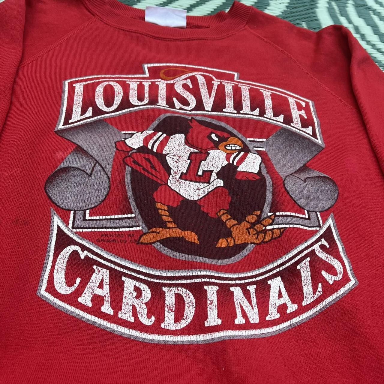 American College Sweatshirt Louisville Cardinals University Football Fan Shirt Gifts for NCAA Fans