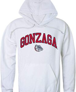 Apparel Gonzaga University Bulldogs Campus Hoodie Sweatshirt White Gifts for Fans