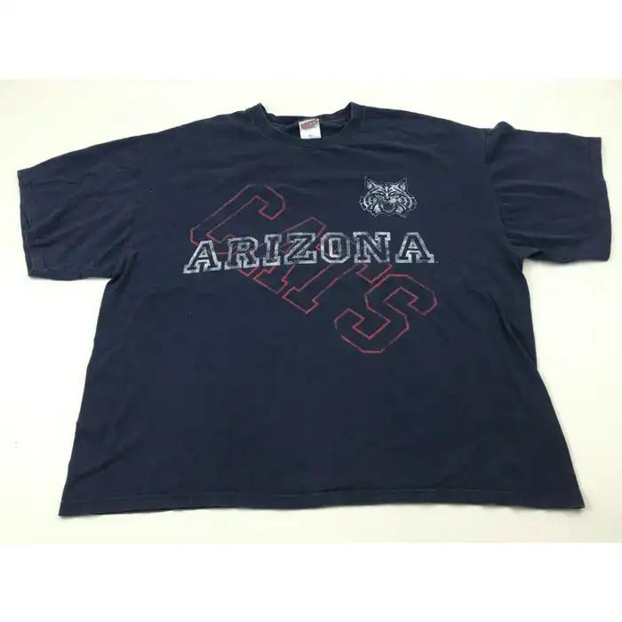 Arizona Wildcats Shirt Size S-XXL Blue Short Sleeve Tee Adult Relaxed Men UofA
