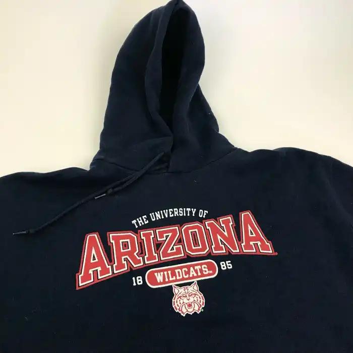 Arizona Wildcats Sweater Hoodie Blue Red Pullover Long Sleeve Russell