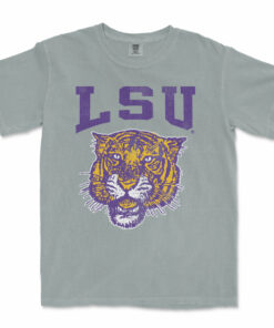 B&B Dry Goods LSU Tigers 78 Tiger Arch Garment Dyed T-Shirt