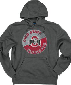 Blue 84 Men's Ohio State Buckeyes Hoodie Vintage Cap Dark Heather
