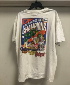 Breakfast Of Champions Vintage 1996 Fiesta Bowl Florida Gators T-Shirt