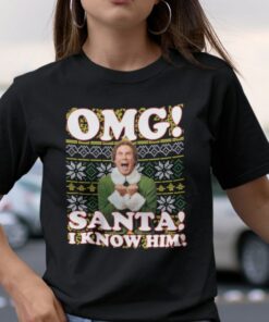 Buddy The Elf Shirt OMG Santa I Know Him