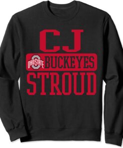 CJ Stroud Ohio State Buckeyes Bar Officially Licensed Sweatshirt