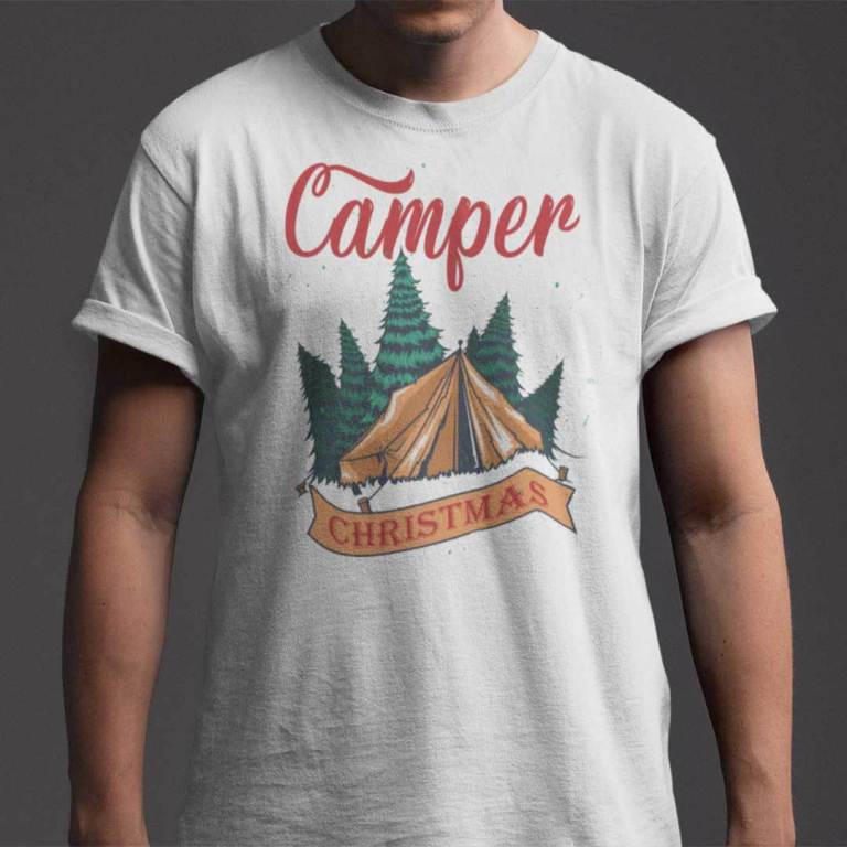 Camper Christmas T Shirt