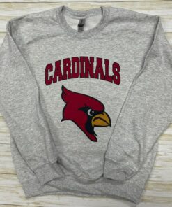 Cardinals Mascot Sweatshirt - Custom Team Mascot Pullover Sweatshirts