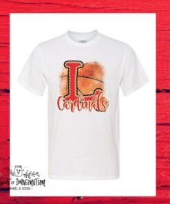 Cardinals and Basketball printed TShirt - Short Sleeve Soft