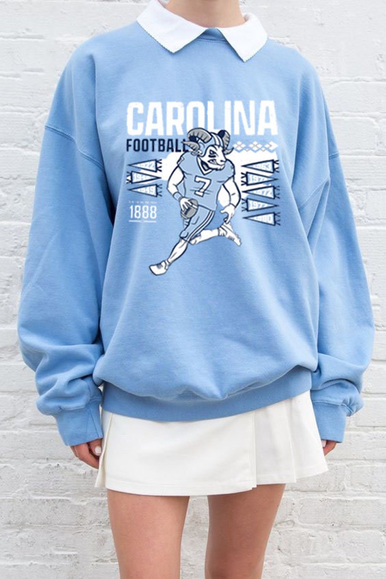 Carolina Football UNC Tar Heels Sweatshirt, North Carolina Sweatshirt, North Carolina Shirt, Gift for Fan, NCAA Carolina, Carolina Fan gift
