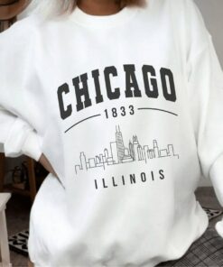 Chicago Skyline 1833 Illinos University Sweatshirt