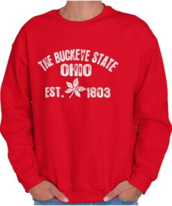 Classic Teaze Ohio USA Buckeye Tree Leaf Symbol Sweatshirt for Men or Women