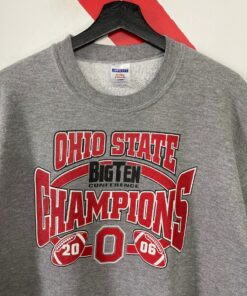 Crewneck University Ohio State Sweater Sportswear Ohio State Buckeyes Print Logo Grey