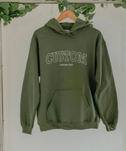 Custom Name College Letters Oversized Hoodie