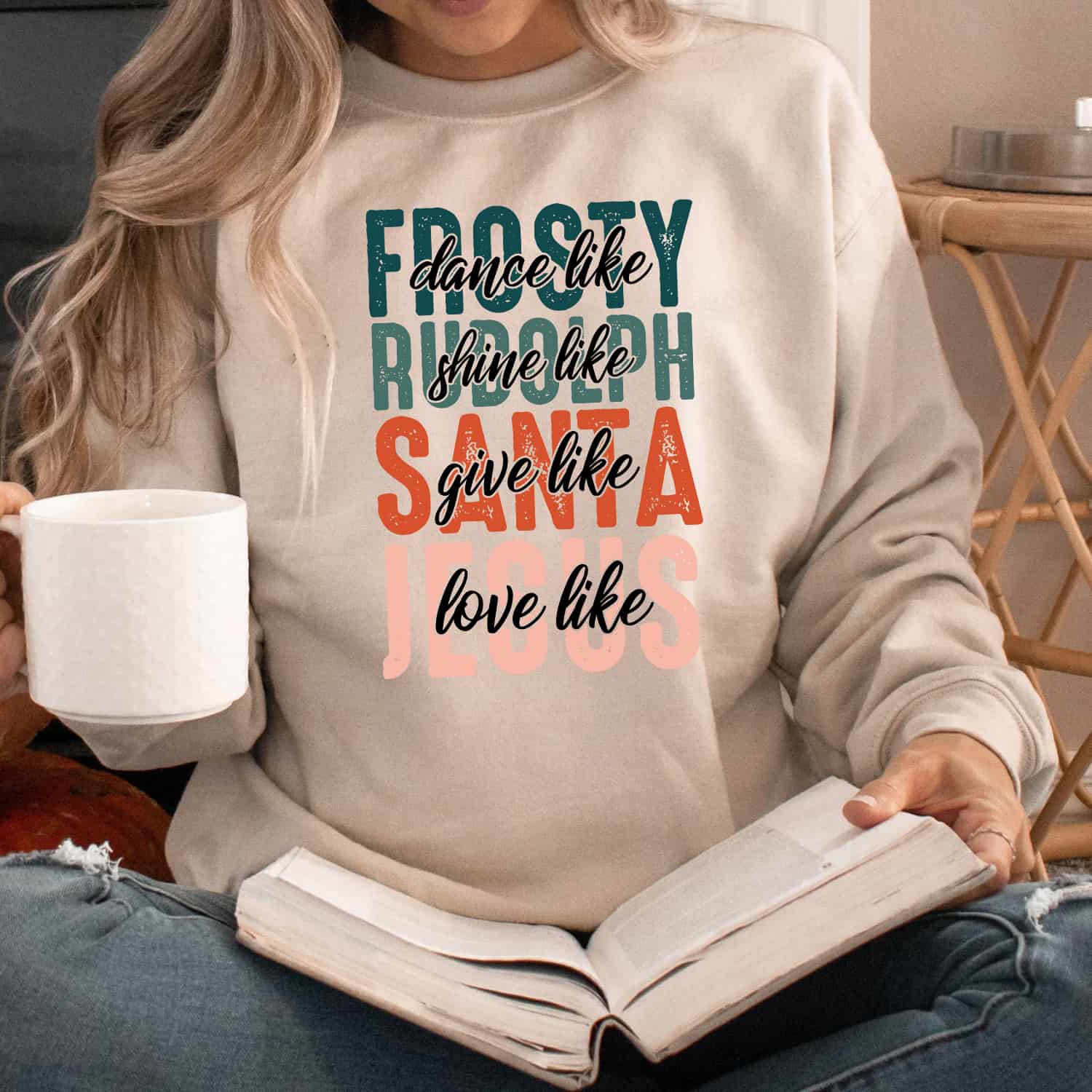 Dance Like Frosty Give Like Santa Love Like Jesus Shirt