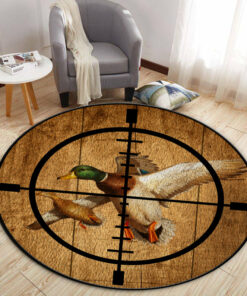 Duck Hunting Waterfowl Home Decor Round Rug, Carpet