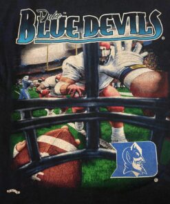 Duke Blue Devils Football vintage 1990's Nutmeg T-Shirt Gifts For Men's