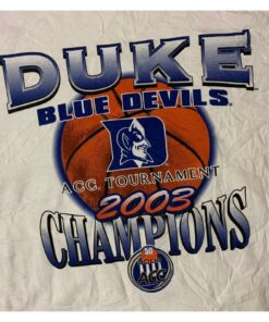 Duke Blue Devils Men’s Basketball 2003 ACC Champions T Shirt