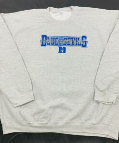 Duke University Blue Devils Basketball Sweatshirt Vtg 90s