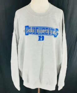 Duke University Blue Devils Basketball Sweatshirt Vtg 90s