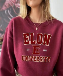 Elon University Sweatshirt, Elon Sweatshirt, College Sweatshirt, University Shirt, Colege Shirt, Custom University, College Student
