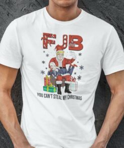 FJB You Can’t Steal My Christmas Shirt Santa Trump Slaps Biden