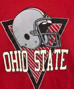 FOOTBALL! Ohio State Buckeyes Football Sweatshirt Red Colour Nice Design