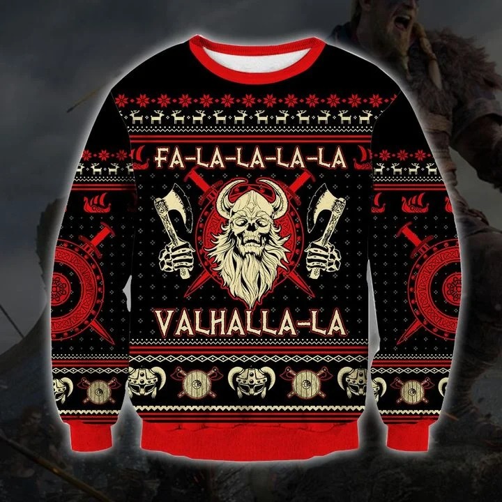 Fa-La-La-La-La Valhalla-La Viking Ugly Christmas Sweater