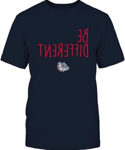 FanPrint Gonzaga Bulldogs Be Different University Logo Gift Shirt Gifts for Fans
