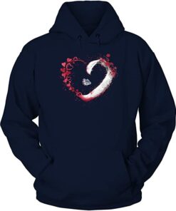 FanPrint Gonzaga Bulldogs, Beautiful Heart Color Drop University Team Logo Shirt Gifts for Fans