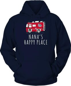 FanPrint Gonzaga Bulldogs Hoodie, Camping Nana's Happy Place Team