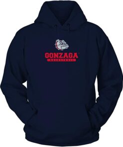 FanPrint Gonzaga Bulldogs Hoodie, School Logo Basketball