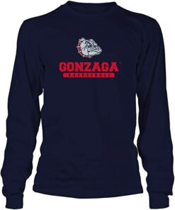 FanPrint Gonzaga Bulldogs Hoodie, School Logo Basketball